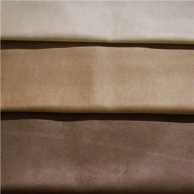 Kain Tekstil Rumah Suede Kulit Buatan Poliester