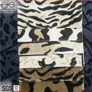 Beludru Putih Polyester Jacquard Kain Tekstil Rumah